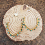 Boucles Zanzibar Turquoises africaines