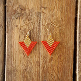Boucles Tika rouge safran