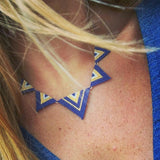 Collier Yuka Bleu marine