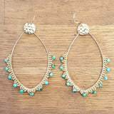Boucles Zanzibar Turquoises africaines