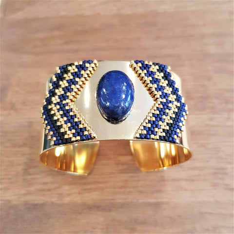 Manchette Nefertiti Lapis Lazuli