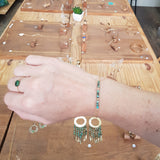 Bracelet perles Turquoise africaine