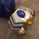 Manchette Nefertiti Lapis Lazuli