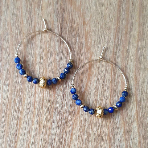 Créoles Tyana Lapis Lazuli