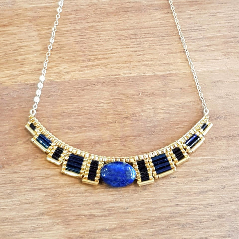 Collier Osiris Lapis Lazuli