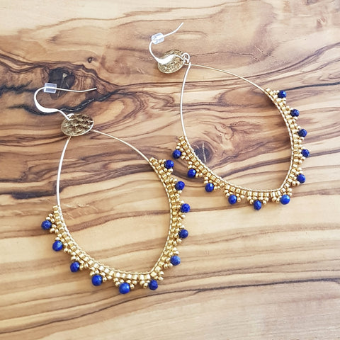 Boucles Zanzibar Lapis Lazuli