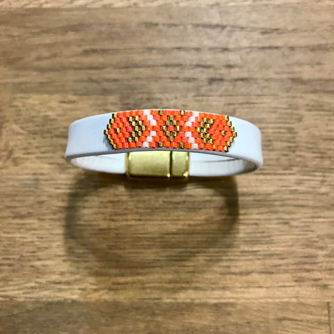 Bracelet Apache Or & Orange